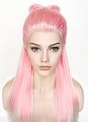 Pink White Ombre Braided Lace Front Synthetic Wig LF2130