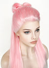 Pink White Ombre Braided Lace Front Synthetic Wig LF2130