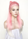 Pink White Ombre Braided Lace Front Synthetic Wig LF2130