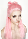 Pink White Ombre Braided Lace Front Synthetic Wig LF2130