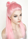 Pink White Ombre Braided Lace Front Synthetic Wig LF2130