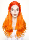 Mixed Orange Braided Lace Front Synthetic Wig LF2133