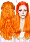 Mixed Orange Braided Lace Front Synthetic Wig LF2133