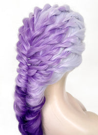 Purple Ombre Braided Lace Front Synthetic Wig LF2138