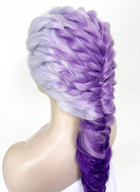 Purple Ombre Braided Lace Front Synthetic Wig LF2138