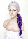 Purple Ombre Braided Lace Front Synthetic Wig LF2138