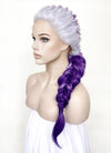 Purple Ombre Braided Lace Front Synthetic Wig LF2138