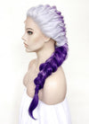 Purple Ombre Braided Lace Front Synthetic Wig LF2138