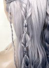 Two Tone Grey Braided Lace Front Synthetic Wig LF2141