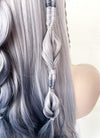 Two Tone Grey Braided Lace Front Synthetic Wig LF2141