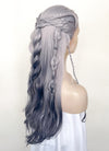 Two Tone Grey Braided Lace Front Synthetic Wig LF2141