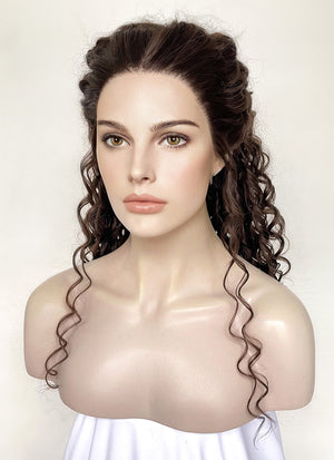 Star Wars Padm¨¦ Amidala Brunette Braided Lace Front Synthetic Wig LF2144