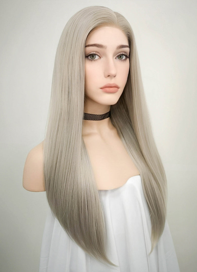 Blondish Grey Lace Wig CLF238 (Customisable)