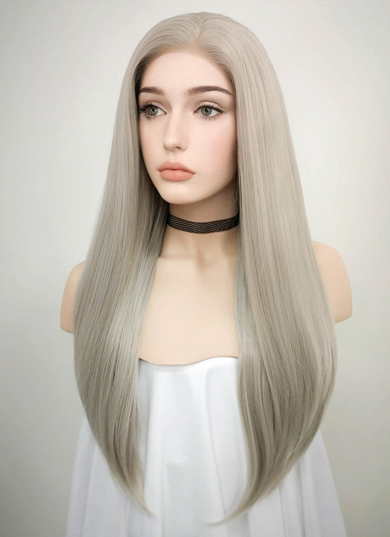 Blondish Grey Lace Wig CLF238 (Customisable)