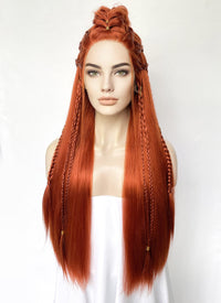 Ginger Braided Yaki Lace Front Synthetic Wig LF2503