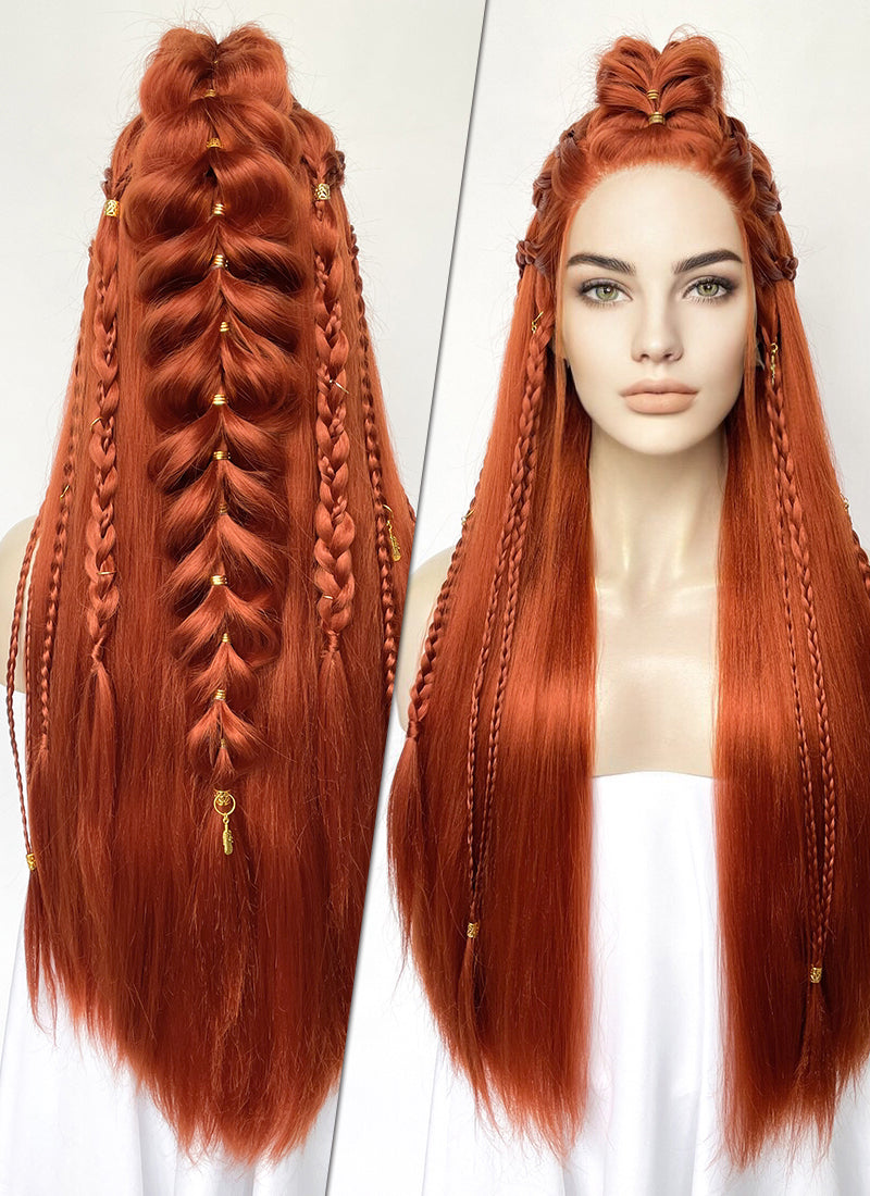 Ginger Braided Yaki Lace Front Synthetic Wig LF2503