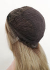 Ash Blonde With Brown Roots Money Piece Wavy Lace Front Synthetic Wig LF3219