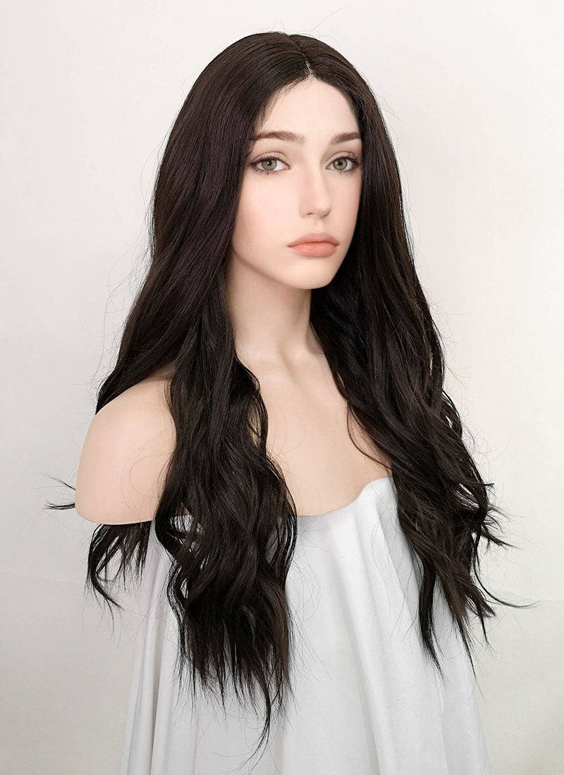 Brunette Wavy Lace Front Kanekalon Synthetic Wig LF3232