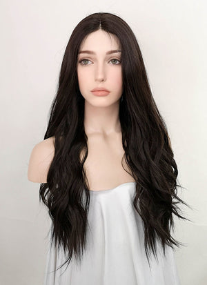 Brunette Wavy Lace Front Kanekalon Synthetic Wig LF3232