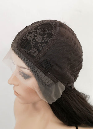 Brunette Wavy Lace Front Kanekalon Synthetic Wig LF3232