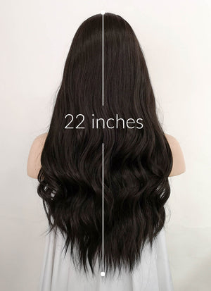 Brunette Wavy Lace Front Kanekalon Synthetic Wig LF3232