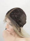 Platinum Blonde With Dark Roots Straight Lace Front Kanekalon Synthetic Wig LF3243