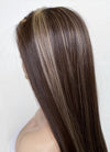 Brown Mixed Blonde Straight Lace Front Kanekalon Synthetic Wig LF3266