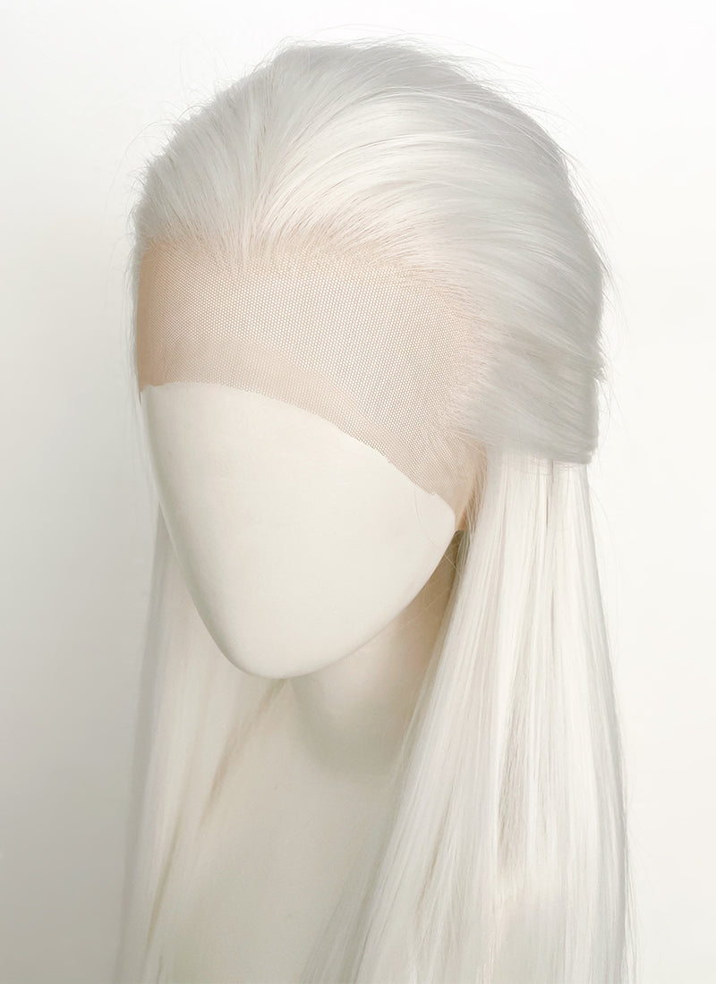 Front lace wig white sale
