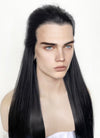 Black Straight Lace Front Synthetic Men's Wig LF3270 (Customisable)