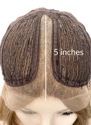 Two Tone Blonde Wavy Lace Front Synthetic Wig LF3287