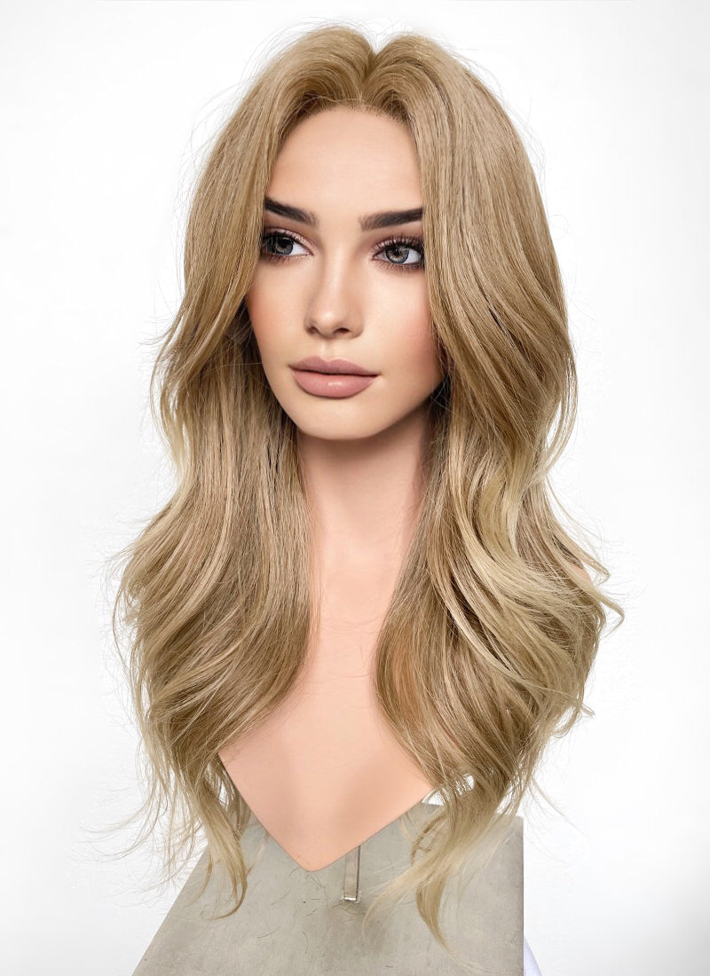 Two tone synthetic lace on sale wig