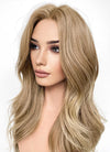 Two Tone Blonde Wavy Lace Front Synthetic Wig LF3287