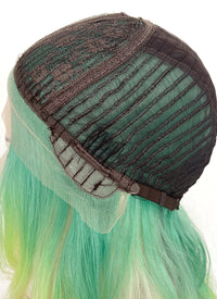 Blonde Rainbow Color Wavy Lace Front Synthetic Wig LF3288