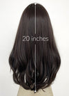 Brunette Curtain Bangs Wavy Lace Front Synthetic Wig LF3291