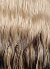 Blonde Brown Ombre With Dark Roots Wavy Lace Front Synthetic Wig LF3295