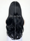 Black and Grey Money Piece Wavy Lace Front Sythetic Wig LF3298