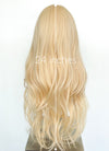 Blonde Curtain Bangs Wavy Lace Front Synthetic Wig LF3299