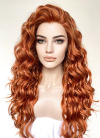 Ginger Curly Lace Front Synthetic Hair Wig LF3305