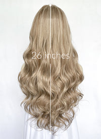 Mixed Blonde Wavy Lace Front Synthetic Hair Wig LF3315