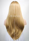 Straight Medium Blonde Lace Front Synthetic Wig LF331