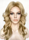 Mixed Blonde Wavy Blowout Lace Front Synthetic Hair Wig LF3320