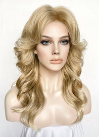 Mixed Blonde Wavy Blowout Lace Front Synthetic Hair Wig LF3320