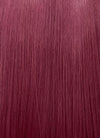 Burgundy Red Curtain Bangs Straight Lace Front Synthetic Hair Wig LF3328