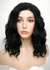 Black Wavy Lace Front Synthetic Wig LF406