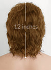 Brown Wavy Lace Front Synthetic Men's Wig LF407B