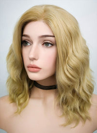 Blonde Wavy Lace Front Synthetic Wig LF418