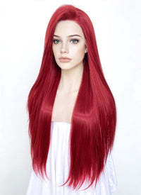 Red Straight Lace Front Synthetic Wig LF5058