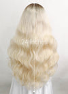 Blonde With Dark Roots Wavy Lace Front Synthetic Wig LF5085