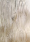 Blonde With Dark Roots Wavy Lace Front Synthetic Wig LF5085