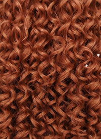 Auburn Curly Lace Front Synthetic Wig LF5107